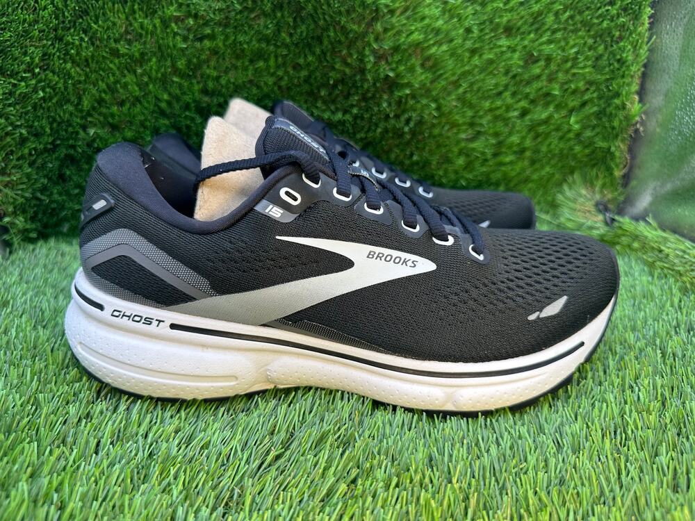 Brooks Ghost 15 1203801B012 Athletic Sneaker Womens 7.5B Black Mesh Road Running